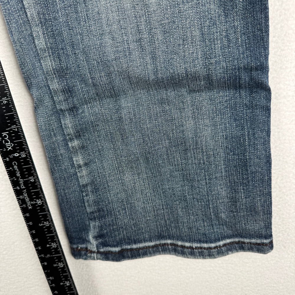 Cowgirl Tuff Co Jeans Womens 32 Blue Copper Bling Embellished Capri JCPBLC - Picture 8 of 11